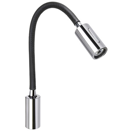 Quick Audrey Wall Light With Usb Daylight Black Leather FASP4881TVCFA00